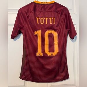 AS Roma 2016/17 Francesco Totti 10 Soccer Jersey sz s